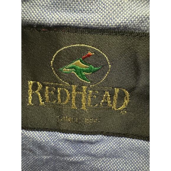 Red Head American Flag Short Sleeve Button Size Large Patriotic 4th Of July - Picture 5 of 6